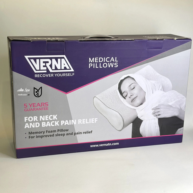 بالش طبی فوم هوشمند برند verna مدل wave pillow
